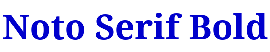 Noto Serif Bold шрифт